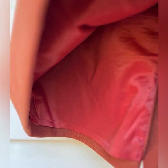 J.Crew cognac/brown 100% wool fully lined skirt, back vent, side zipper, 6 - Picture 7 of 7